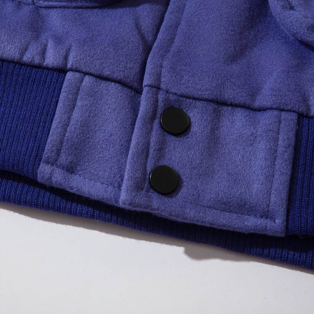 Multi Pocket Devil Polo Bomber Jacket - Mubimart