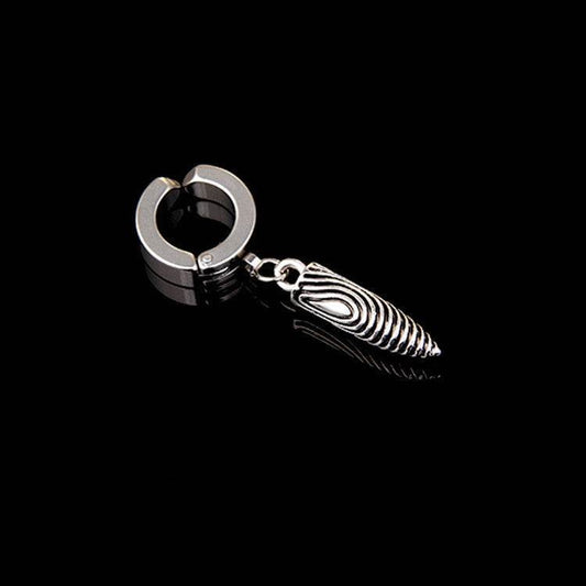 Tassel Black Earrings Without Pierced Cross Wolf Men And Women Tide Earrings - Mubimart