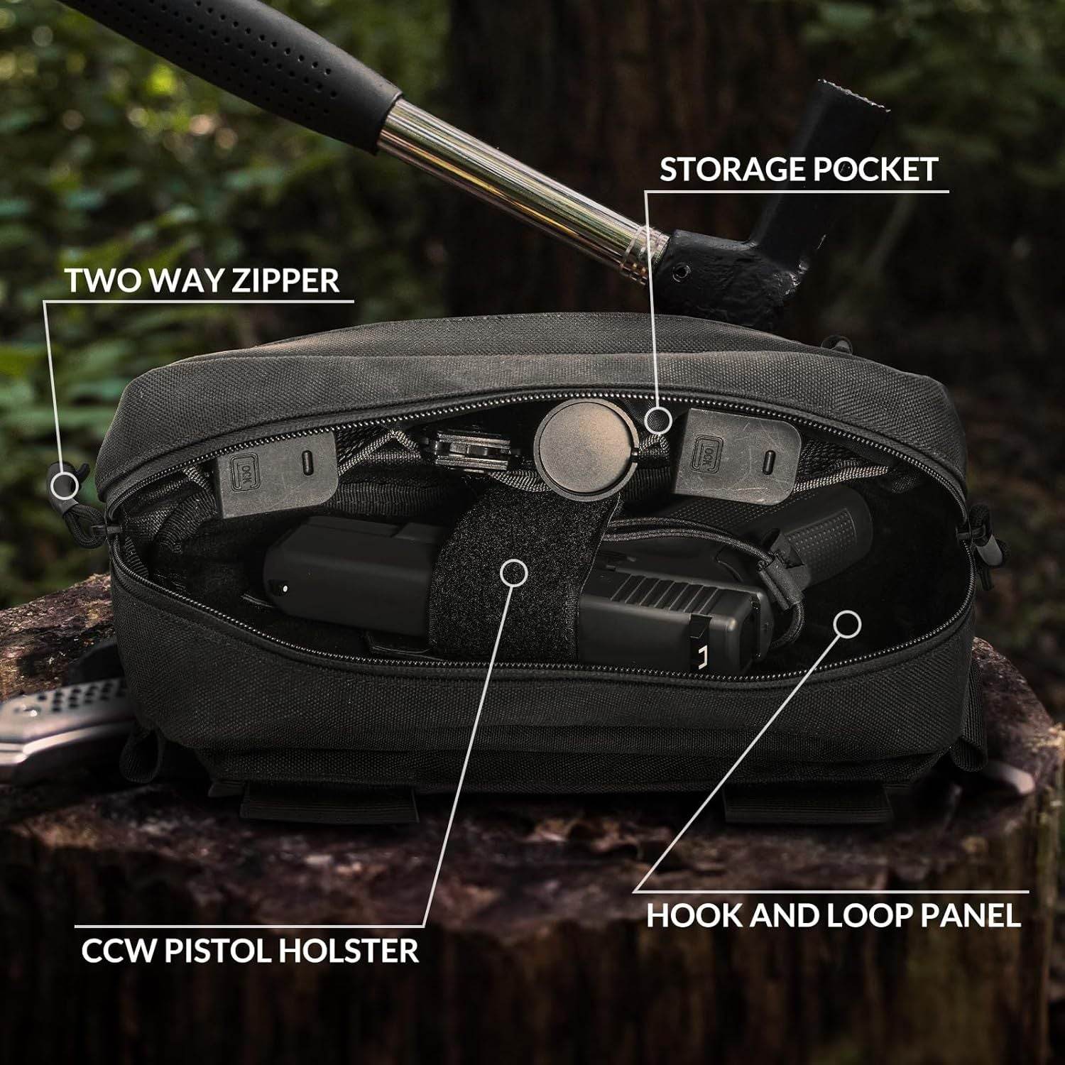 Tactical Fanny Pack EDC Waist Bag For Outdoor Shooting Fishing - Mubimart