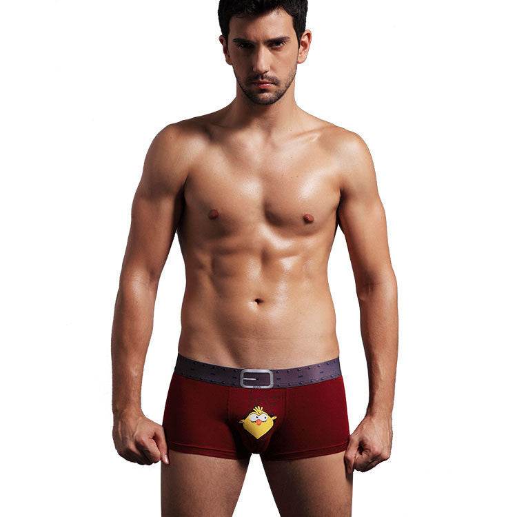 Men's Boxer Briefs Mysterious Bird Male Boxer Briefs U Convex Design Briefs - Mubimart