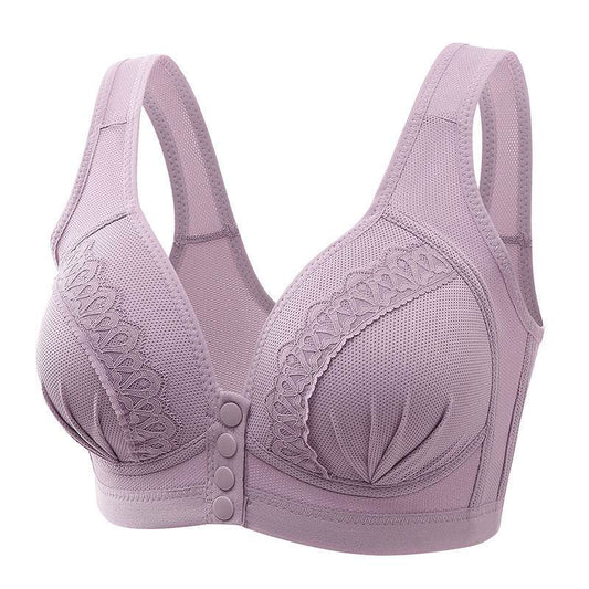 Bras For Women Front Closure Button Bra Wireless Bralette Push Up Brassiere Bra Tube Top Vest Underwear - Mubimart