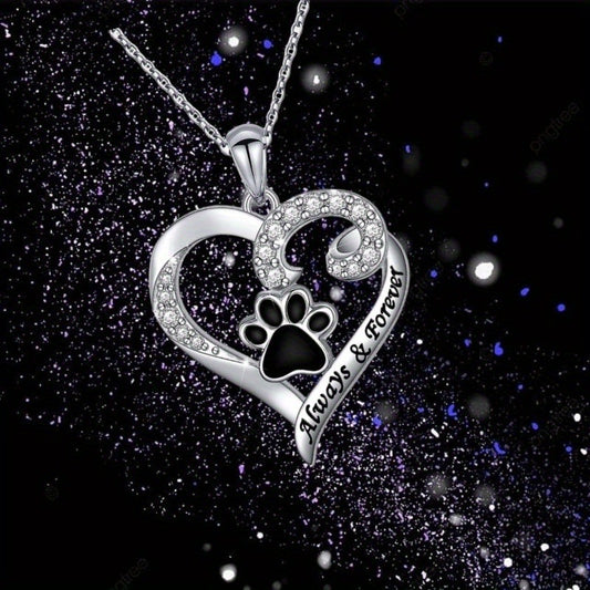 Creative Animal Paw Print Personality All-match Stylish Pendant Necklace