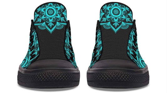 Colorful Gradient Skull High-Top Espadrilles - Mubimart
