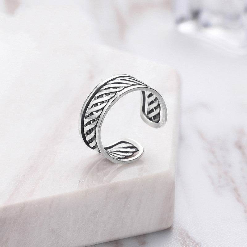 Vintage Thai Silver Ring - Mubimart