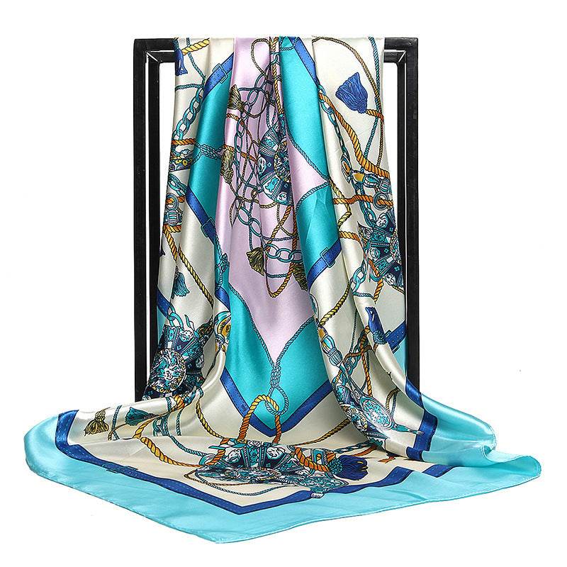 Women's chain bag scarf scarves - Mubimart