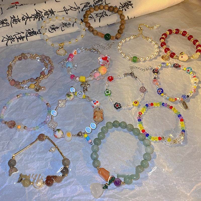 Beaded Bracelet For Women With A Retro And High-end Feel - Mubimart