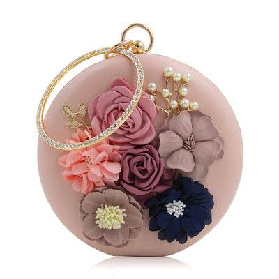 Gorgeous Round Clutches - RED - Mubimart