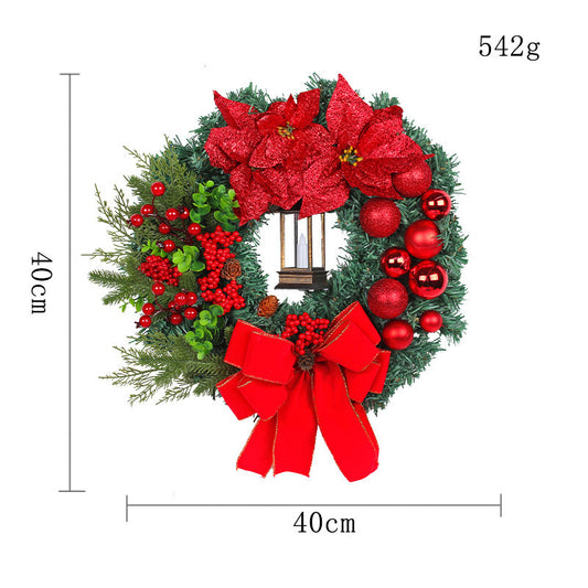 Christmas Light Wreath Door And Window Decoration Vine Ring