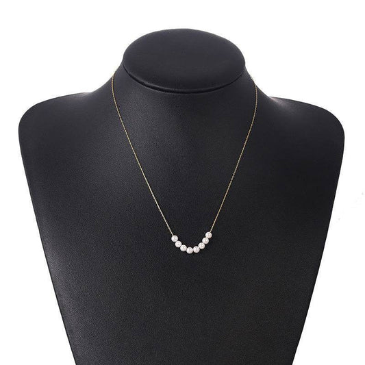 Small Pearl Necklace Women Short Clavicle Chain - Mubimart