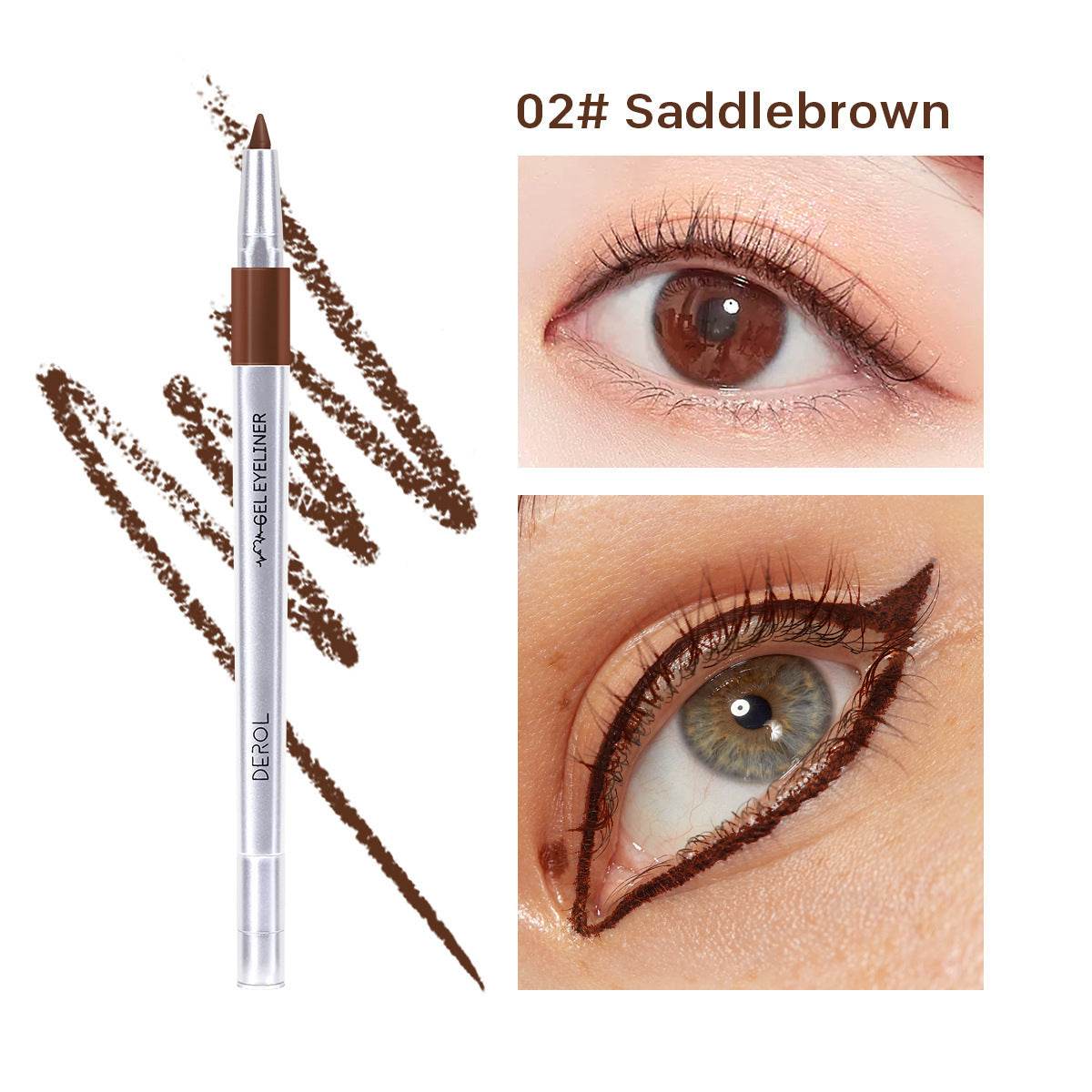 DEROL Waterproof Color Eyeliner Makeup Eyeliner - Mubimart