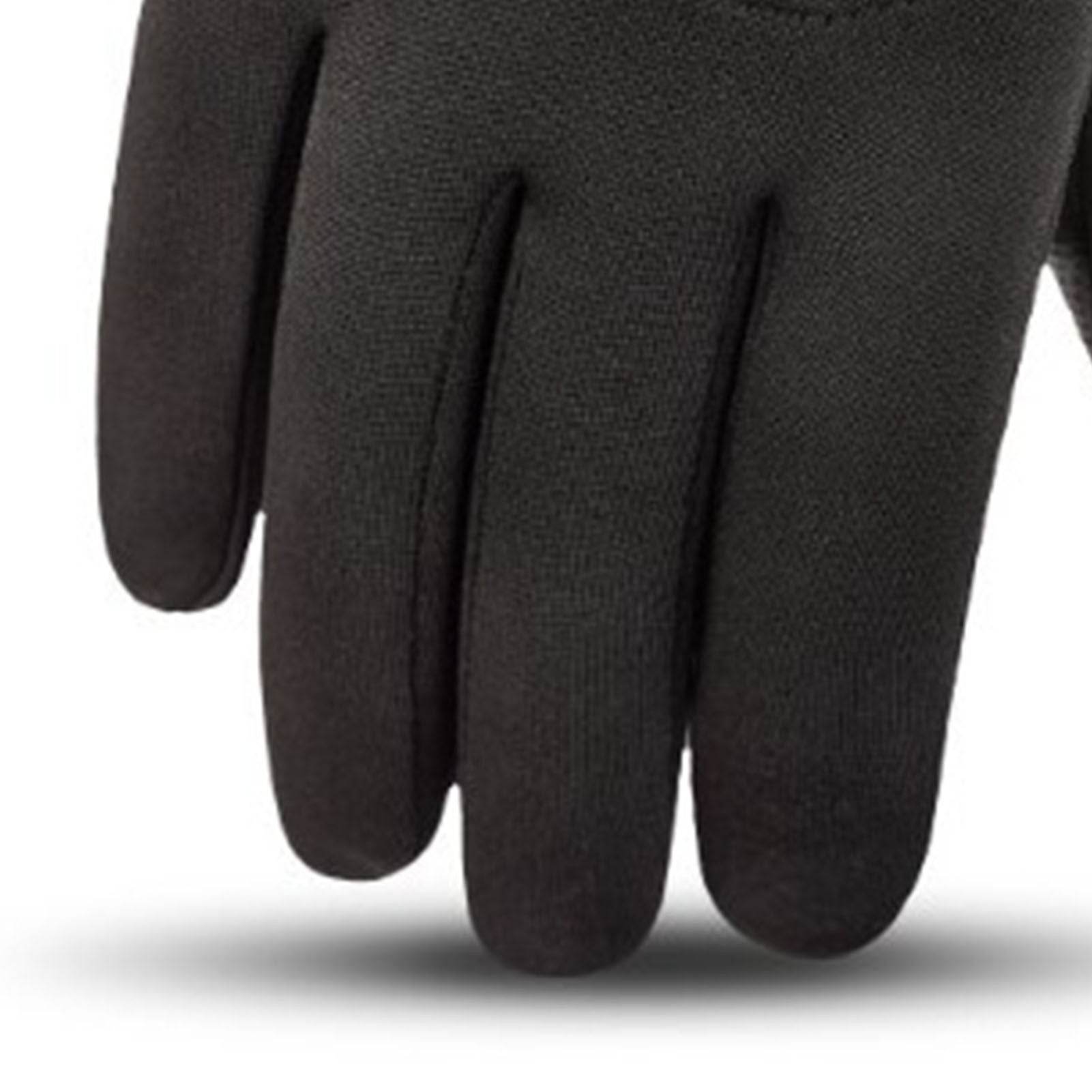 Winter Men Gloves Touch Screen Windproof Waterproof Brushed Gloves For Outdoor Sports Activities Skiing Black L - Mubimart
