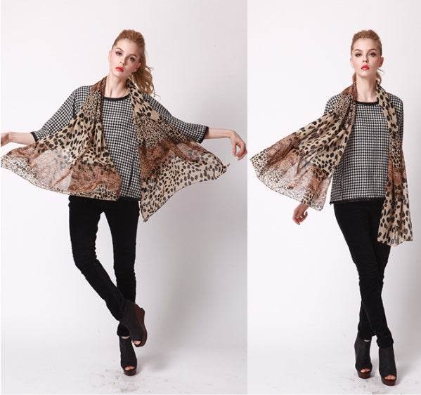 Silk scarf shawl - Mubimart