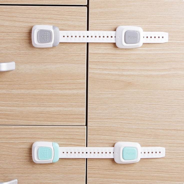 Multi-function two-button cabinet door lock - Mubimart