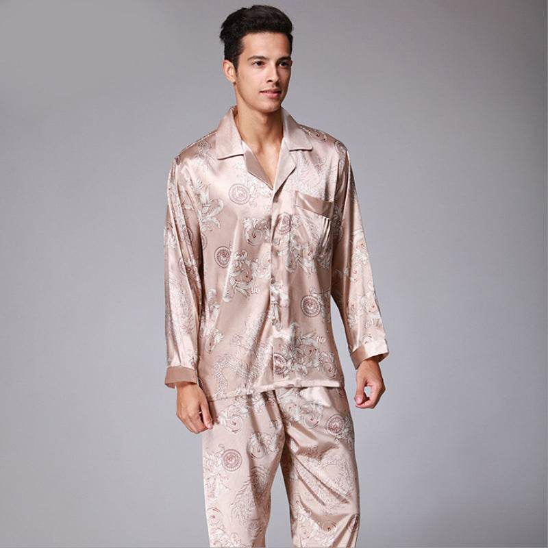 Men's short-sleeved trousers pajama set - Mubimart