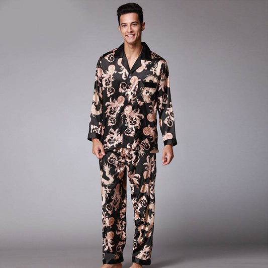 Men's short-sleeved trousers pajama set - Mubimart