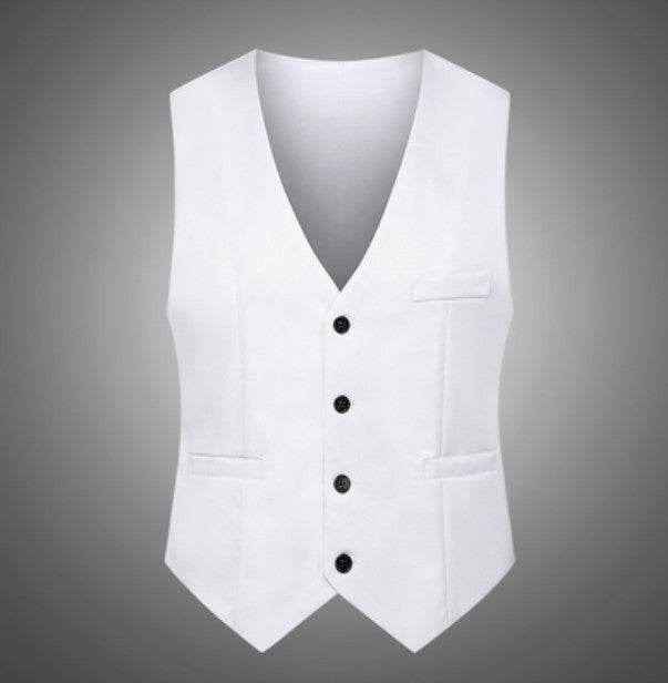 Fashion Simple Men's Suit Solid Color Vest - Mubimart