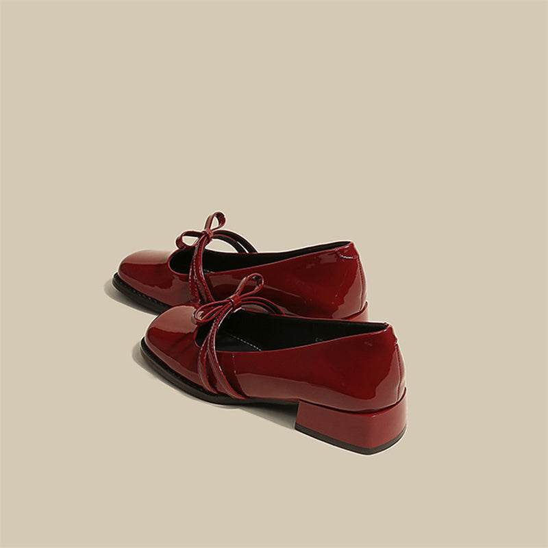 Women's Fashion Chunky Heel French Mary Jane Shoes - Mubimart