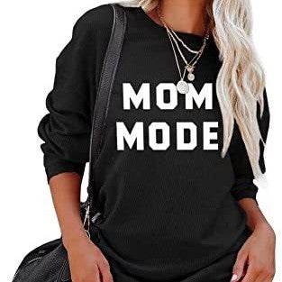 Large Size Long Sleeve Sweater Sweatshirt Round Neck - Mubimart