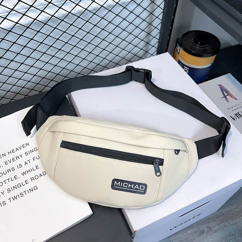 Fashion Nylon Fanny Pack Men's And Women's Same Sports And Leisure Messenger Bag - Mubimart