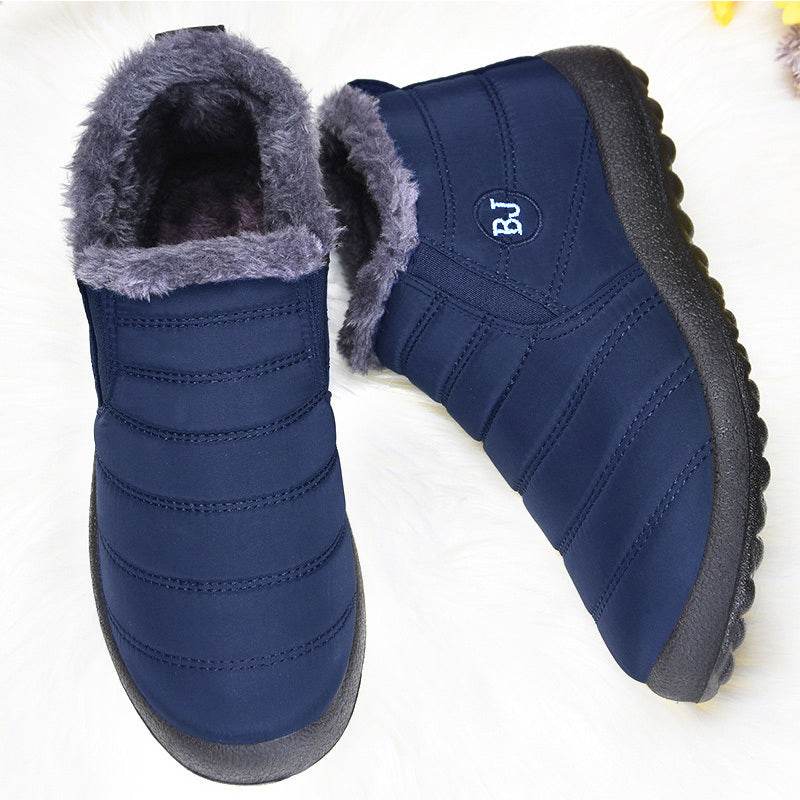 Winter Snow Boots Women Waterproof Shoes Warm Ankle Boots - Mubimart