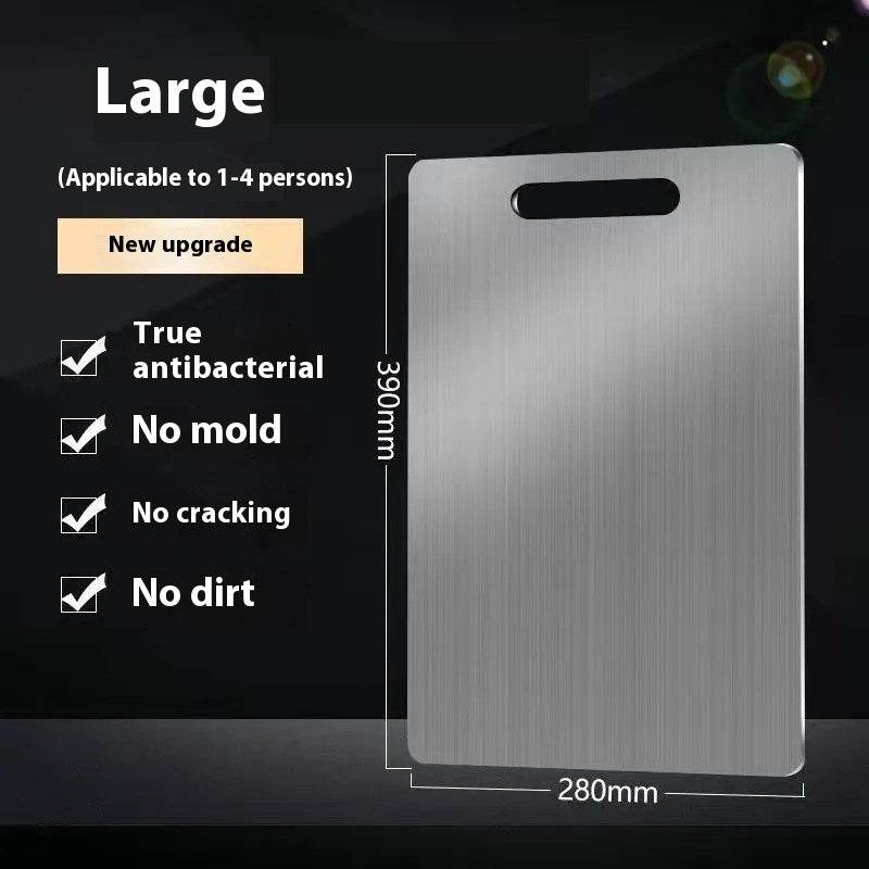Stainless Steel Cutting Board Antibacterial Double-sided - Mubimart