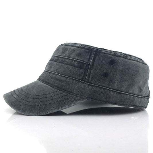 Flat cap male military cap hat - Mubimart