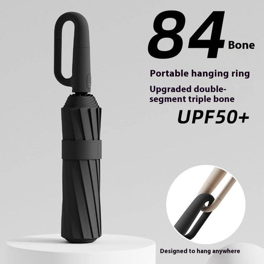 84 Bone Ring Buckle Umbrella Automatic Sun Shade UV - Mubimart