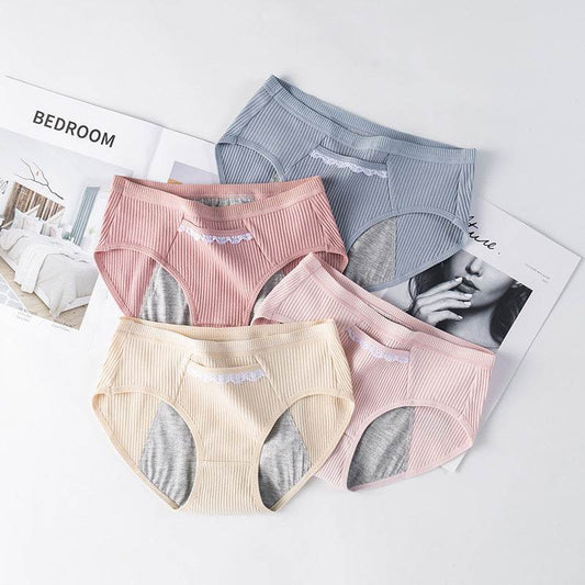 Women's Menstrual Panties Underwear Cotton Large Size Leak-proof - Mubimart
