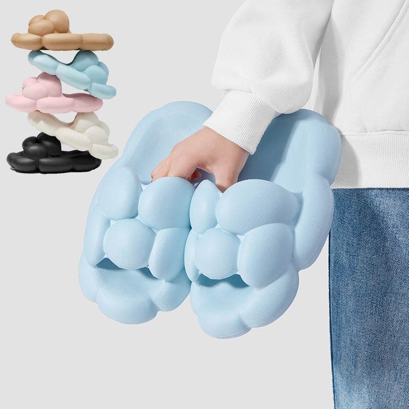 Soft Cloud Design Slippers Cute House Shoes Women Outdoor Indoor Bathroom Slipper - Mubimart