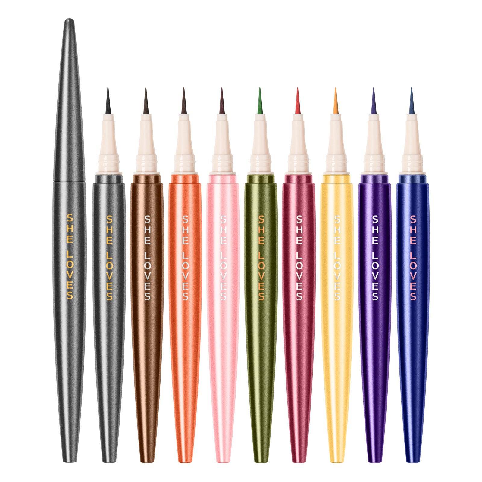 Liquid Eyeliner Pencil In Black Brown Extra Fine Lower Lashes - Mubimart