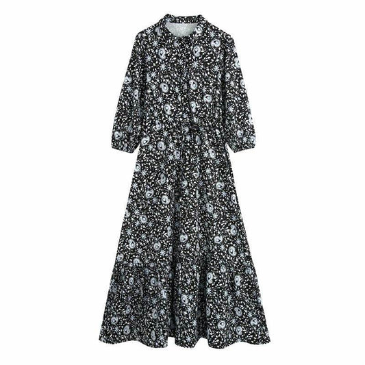 Printed shirt dress - Mubimart