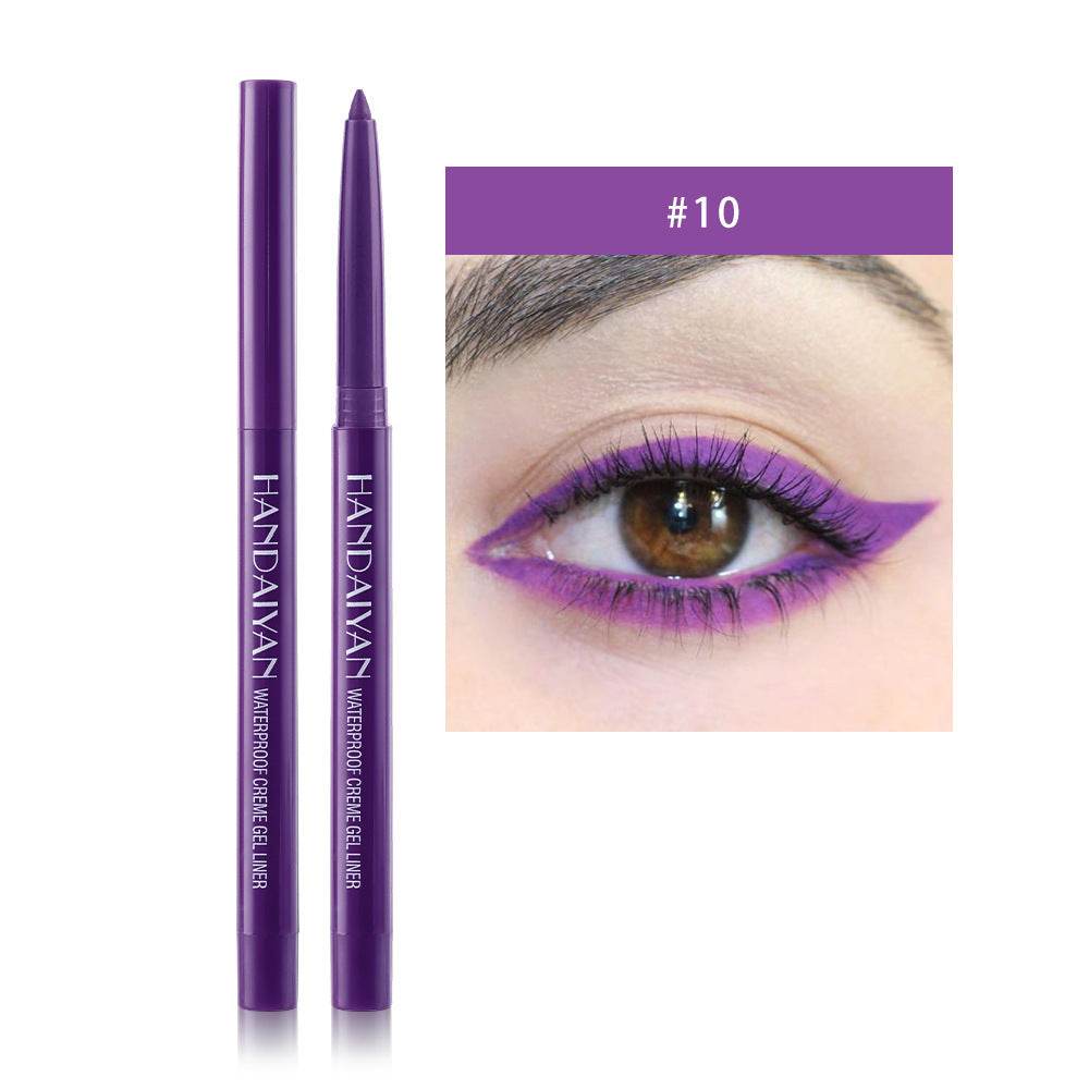 20 Color Cat Eye Makeup Waterproof Neon Colorful Liquid Eyeliner Pen Make Up Comestics Long-lasting Black Eye Liner Pencil - Mubimart