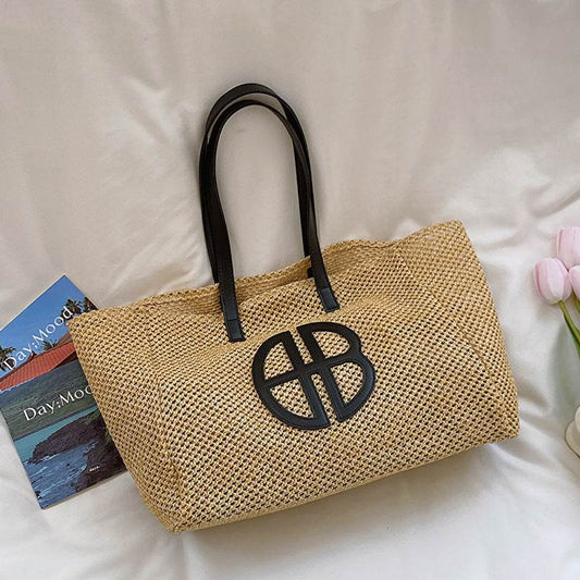 Summer Retro Large Capacity Tote Bag For Women - Mubimart