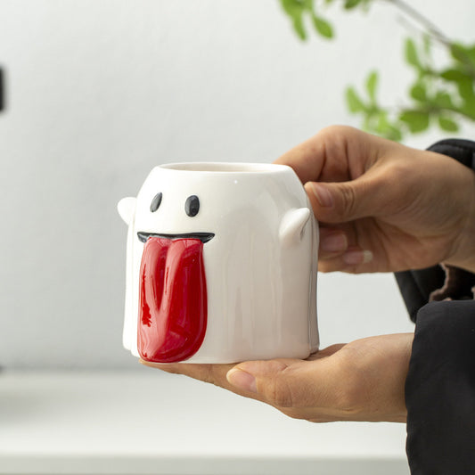 Creative Halloween Little Ghost 3D Cute Ceramic Coffee Cup