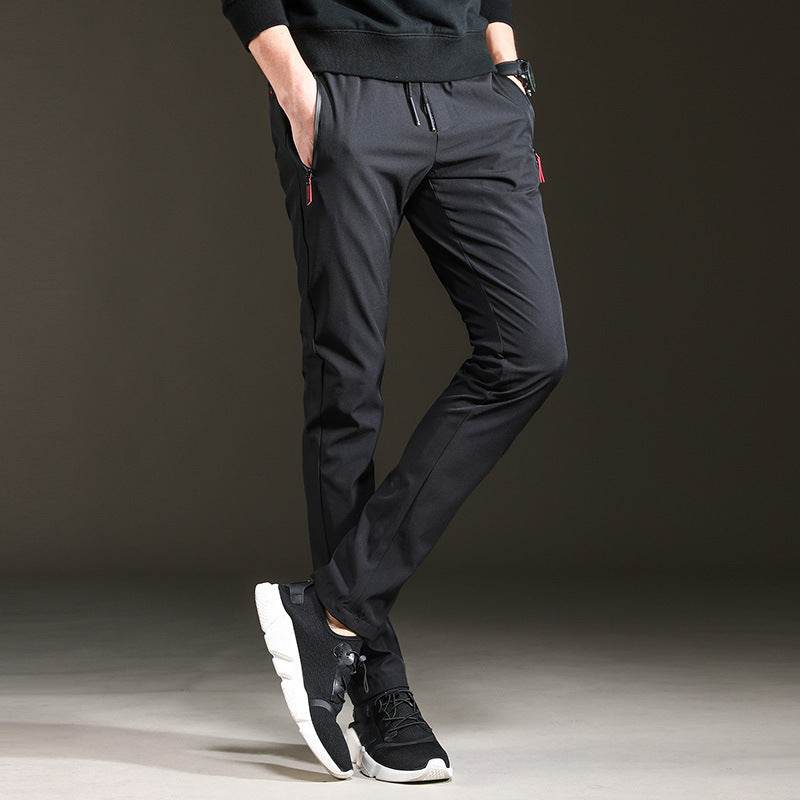 Trendy Slim Mens Pants Loose Cropped Sweatpants - Mubimart
