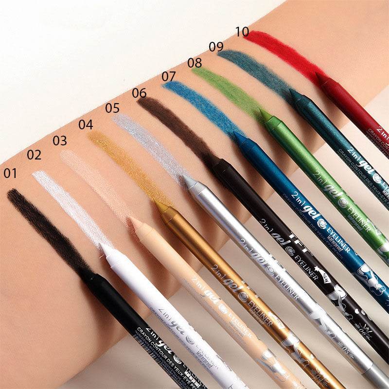 Long Lasting Eyeliner Pen Color Pigment Waterproof Gel Eyeliner Makeup - Mubimart