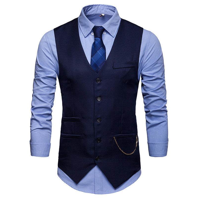 Men's Jewelry With Nightclub Suit Vest Coat - Mubimart