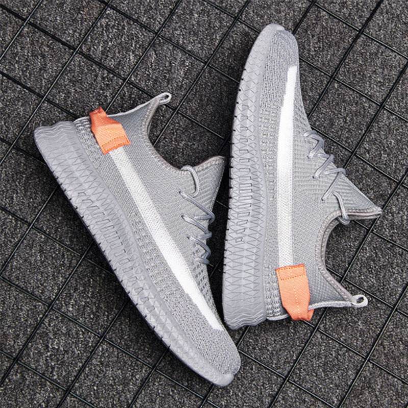 Korean Style Mens Casual Breathable Flying Knitted Shoes - Mubimart