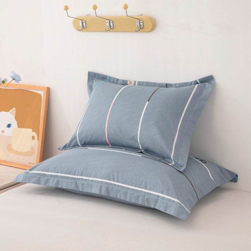 One Pair Of Pure Cotton Pillowcases For Single Person - Mubimart