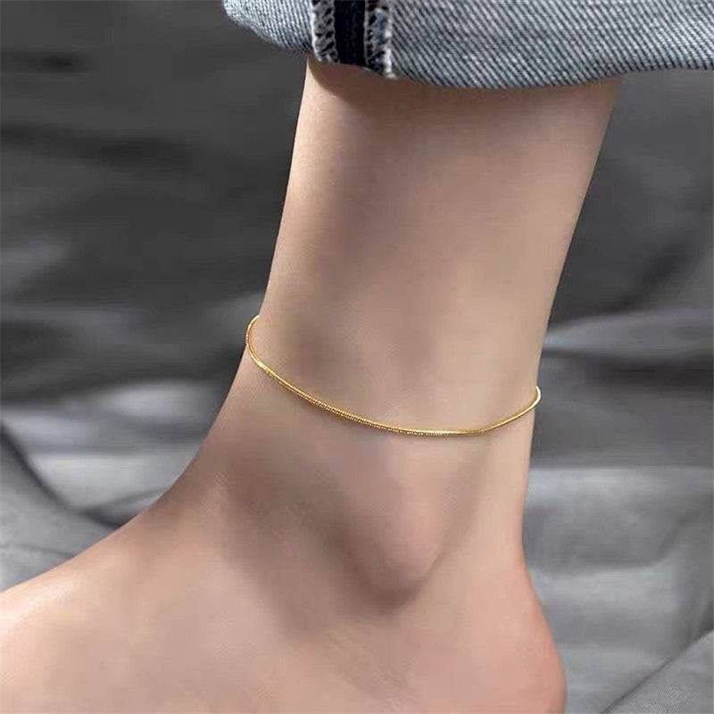 Stainless Steel Anklets Adjustable - Mubimart