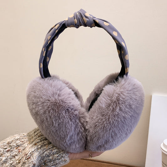 Women's Dot Warm Keeping Earmuffs