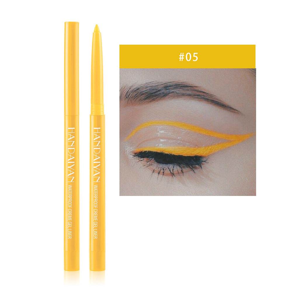 20 Color Cat Eye Makeup Waterproof Neon Colorful Liquid Eyeliner Pen Make Up Comestics Long-lasting Black Eye Liner Pencil - Mubimart