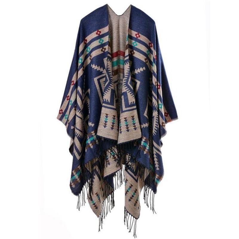 Split shawl scarf - Mubimart