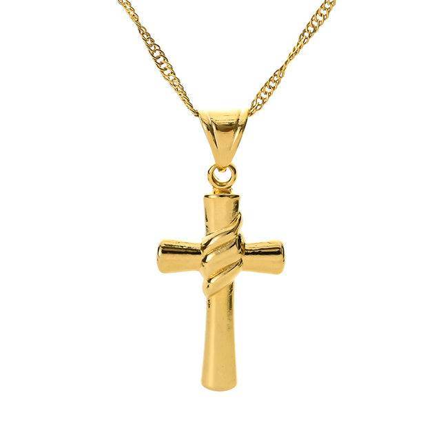 Fashion Cross Chain Necklace Women Neckwear - Mubimart