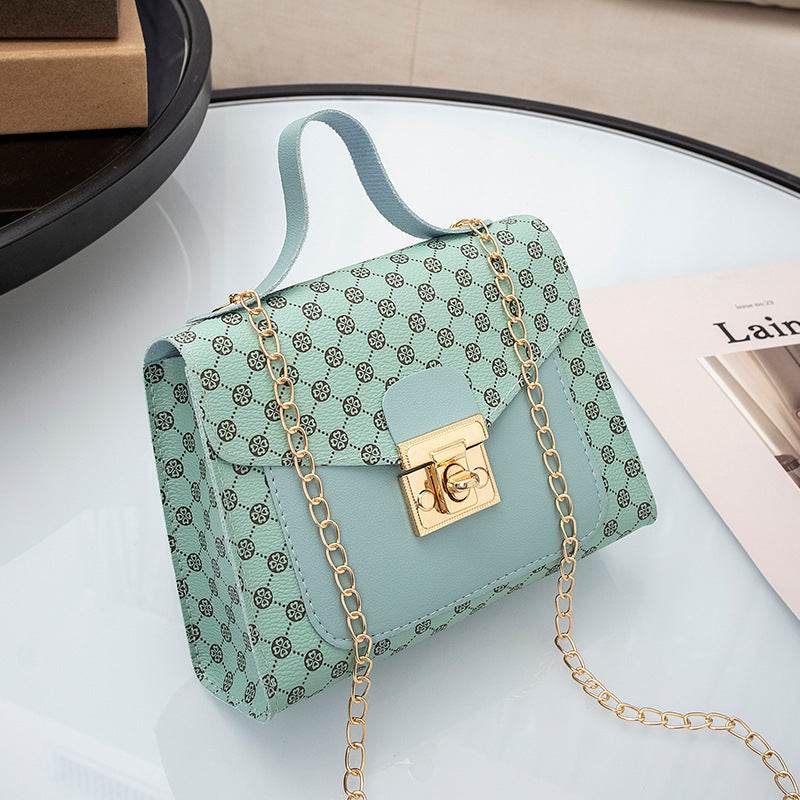 Stitching Women Summer Shoulder Crossbody Bag - Mubimart