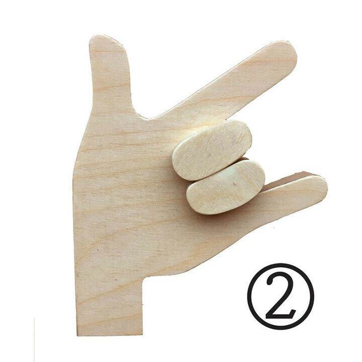 European And American Popular Gesture Hooks Clothes Pegs - Mubimart