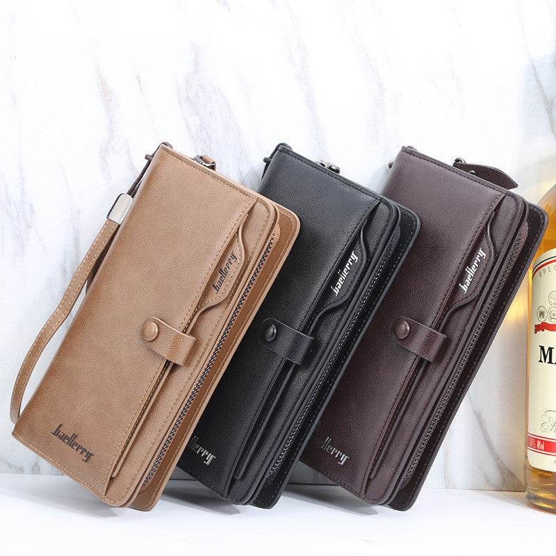 Men's Retro Multifunction Phone Bag Wallet - Mubimart