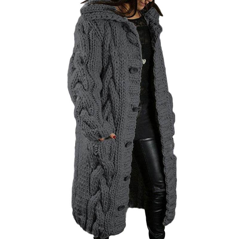 Women's Cardigan Plus Size Sweater Coat - Mubimart