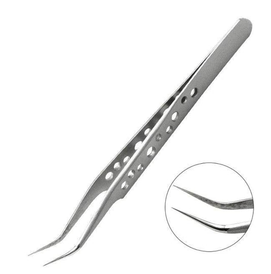 Stainless steel camera elbow DIY tweezers - Mubimart