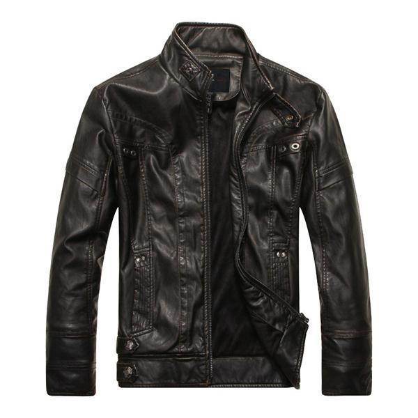 Leather Jacket - Mubimart
